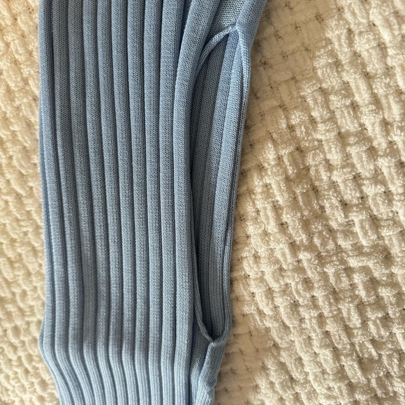 A. Roege Hove - Blue Structured Rib Knit Top - M/L - NWT - Picture 5 of 8